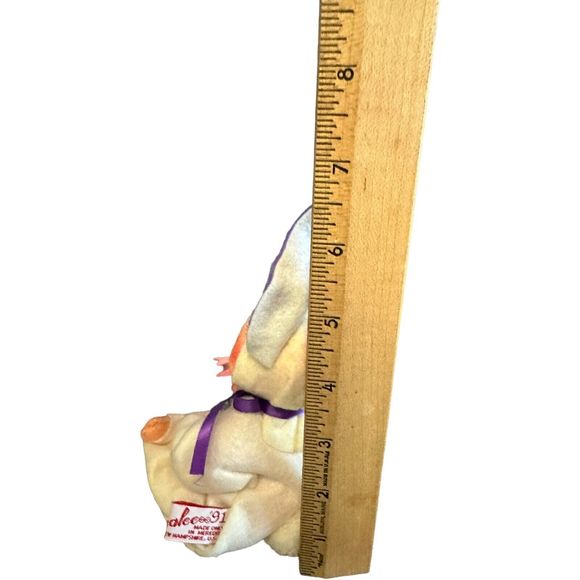 Annalee Collectible Doll 1990 Vintage Easter Pink Daisy Purple Bunny Rabbit Ears - Picture 6 of 8